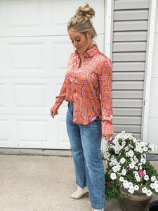 The Orange Mirage Blouse