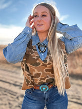 The Almost Missed Ya Denim & Camo Top