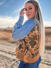 The Almost Missed Ya Denim & Camo Top