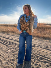 The Almost Missed Ya Denim & Camo Top