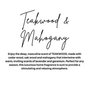 Teakwood + Mahogany Car Diffuser
