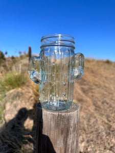 Desert Dreams Saguaro Cactus Mason Jar Glass