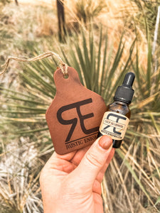 Calf Slobbers Leather Tag Car Scent