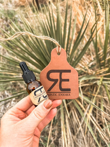 Leather & Lace Leather Tag Car Scent