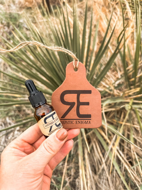 Leather & Lace Leather Tag Car Scent