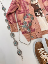The Flynn Faux Turquoise Concho Belt