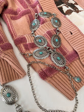 The Flynn Faux Turquoise Concho Belt