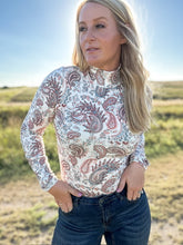 The Take Me To The Rodeo Paisley Bodysuit- Ivory