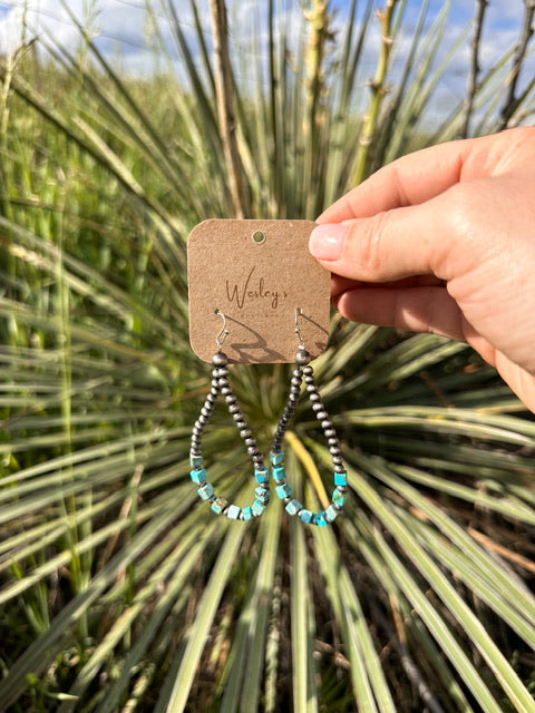 The Riverton Faux Turquoise Earrings