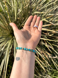 The Dawson Faux Turquoise Stretch Bracelet