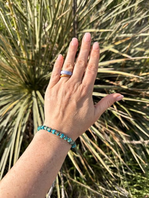 The Dawson Faux Turquoise Stretch Bracelet