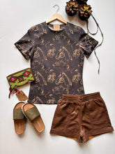 The Western Doodle Tee - Charcoal