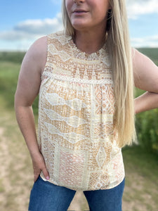 The Annalise Smocked Tank Top