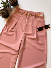 The Carlson Mauve Wide Leg Trousers