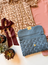The Baby Blues Faux Suede Purse