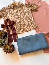 The Baby Blues Faux Suede Purse