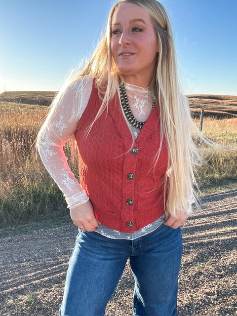 The Lorraine Ivory Mesh Top