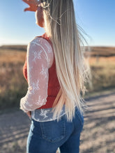 The Lorraine Ivory Mesh Top