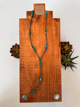 The Valentine Faux Turquoise and Silver Bead Necklace