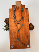 The Valentine Faux Turquoise and Silver Bead Necklace