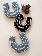 The Lucky U Horseshoe Throw Pillow