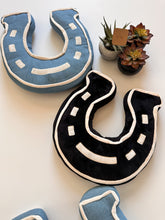 The Lucky U Horseshoe Throw Pillow