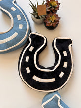 The Lucky U Horseshoe Throw Pillow