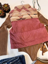 The Clayton Mauve Aztec Puffer Vest