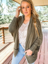 The Falling For You Dolman Cardigan - Olive