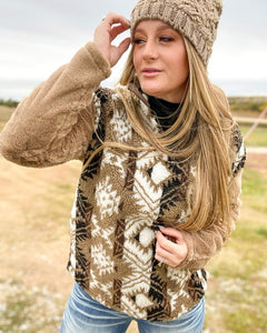 The Push Your Luck Aztec Fleece Pullover