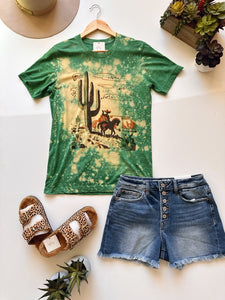 Cactus and Cowboy Matchbook Tee