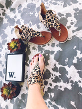 The Lainey Leopard Canvas Sandals