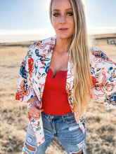 Ladies Floral Print Kimono