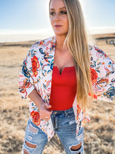 Ladies Floral Print Kimono