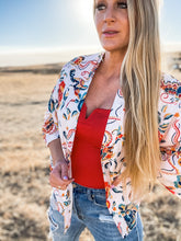 Ladies Floral Print Kimono
